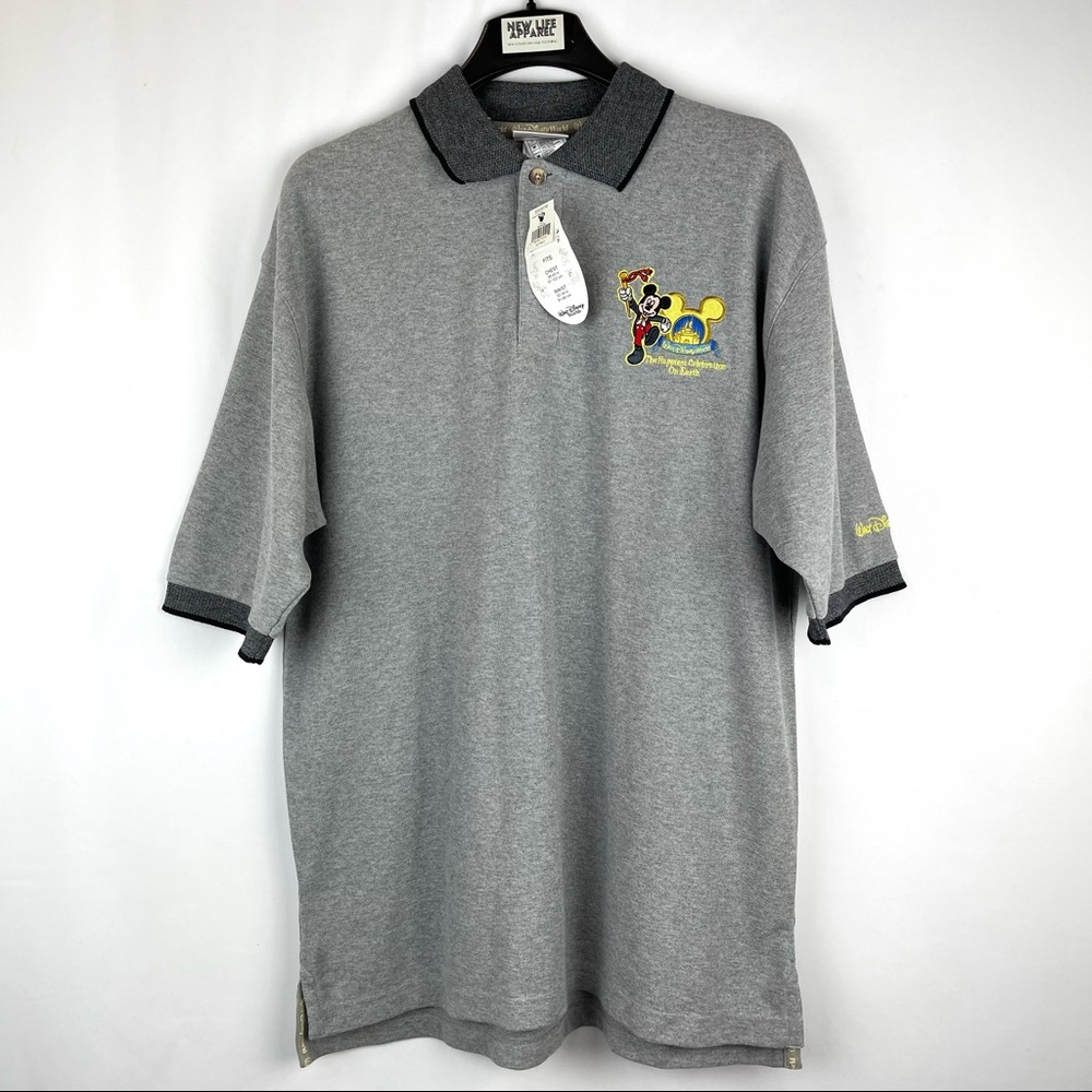 Walt Disney World Grey Mickey Golf Shirt